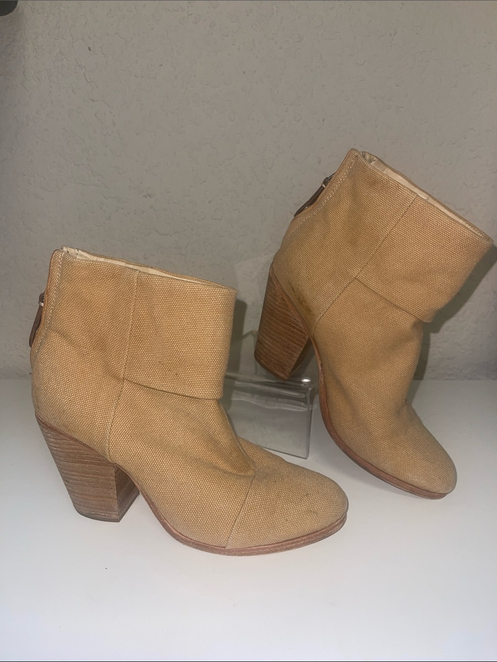 Rag & Bone Newbury canvas booties 38